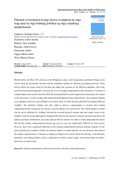 balitang pampulitika halimbawa|(PDF) Dalumat sa karanasan at pag.